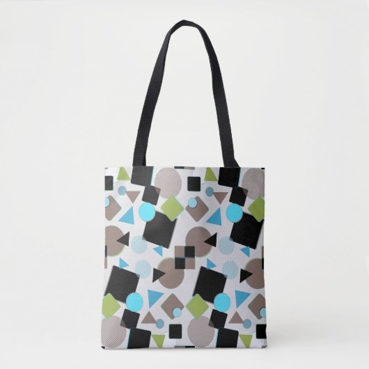 Tote Bag Design abstrait moderne rétro (Devant)