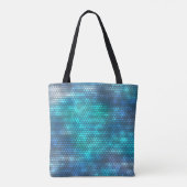 Tote Bag Design arrière - plan bleu abstrait créatif. (Dos)