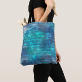 Tote Bag Design arrière - plan bleu abstrait créatif. (De près)