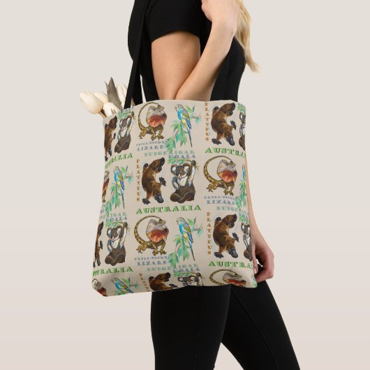 Tote Bag Design australien (De près)