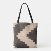 Tote Bag Design Brown et beige classique (Dos)