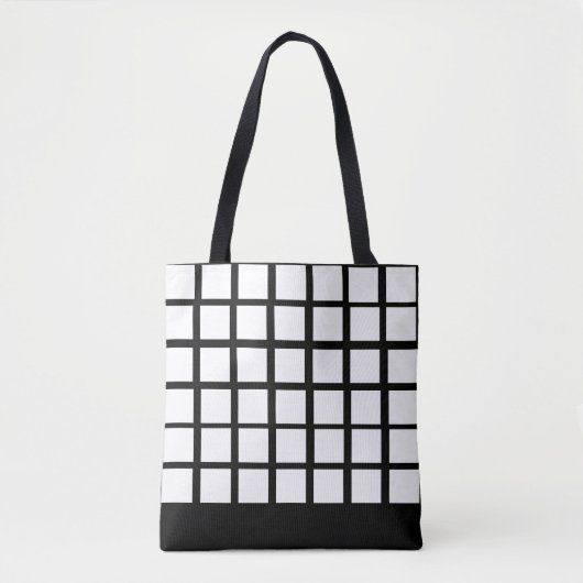 Tote Bag Design Carré blanc (Devant)