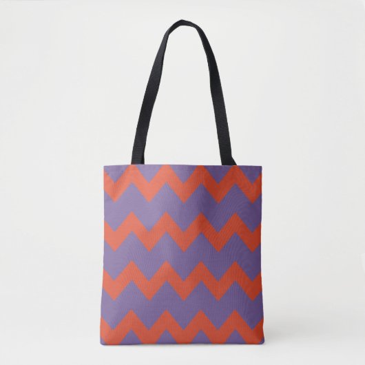 Tote Bag Design Chevron zigzag dans des couleurs naturelles (Devant)