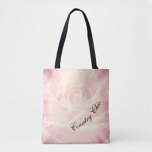 Tote Bag Design chic Pink Country (Devant)