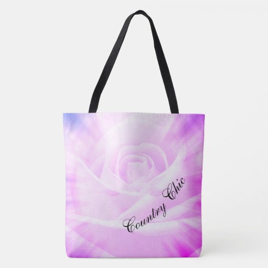Tote Bag Design chic Purple Country (Devant)