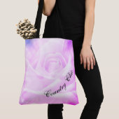 Tote Bag Design chic Purple Country (De près)