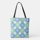 Tote Bag Design circulaire bleu et vert (Dos)