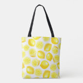 Tote Bag Design citrons aquarelle (Dos)
