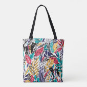 Tote Bag Design coloré de chat Jungle (Dos)