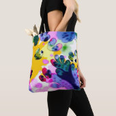 Tote Bag Design coloré et vivifiant (De près)