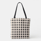 Tote Bag Design Crémeux Blanc Beige Dot (Dos)