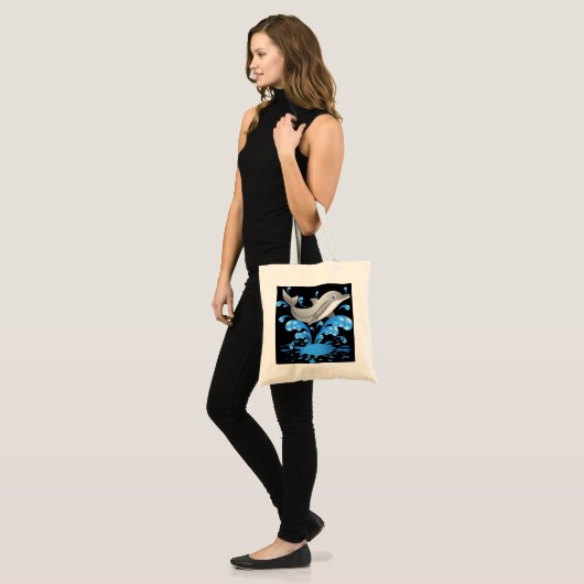 Tote Bag Design d'animation dauphin (Devant (modèle))