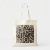 Tote Bag Design d'art abstrait noir et blanc (Devant)