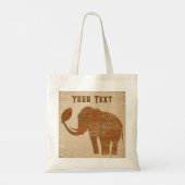 Tote Bag Design d'art tribal des éléphants (Dos)