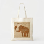 Tote Bag Design d'art tribal des éléphants (Devant)