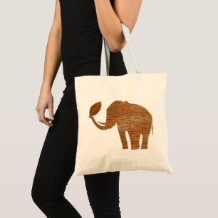 Tote Bag Design d'art tribal des éléphants