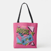 Tote Bag Design de boite de musique de style rétro (Dos)