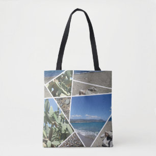 Tote Bag Design de collage méditerranéen