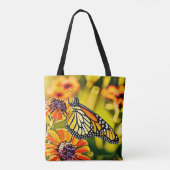 Tote Bag Design de fleur de papillon de monarque délicat (Dos)