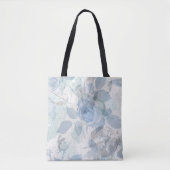 Tote Bag Design de grunge Rose bleu (Devant)