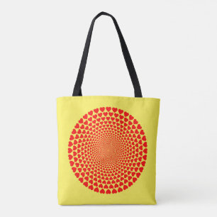 Tote Bag Design de Hearts Mandala