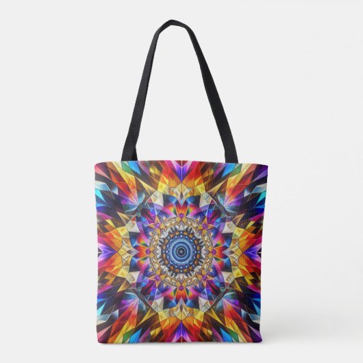 Tote Bag Design de Neon Kaleidoscope (Dos)