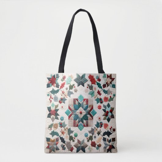 Tote Bag Design de Noël doré (Devant)