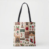 Tote Bag Design de Noël doré (Devant)