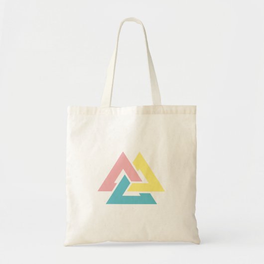 Tote Bag Design de noeud Celtique triangle (Devant)