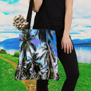 Tote Bag Design de palmiers en couleur pointus