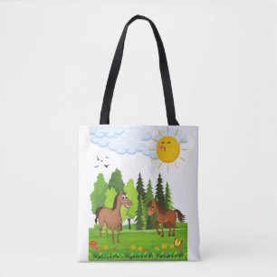Tote Bag Design de petits chevaux pour les enfants