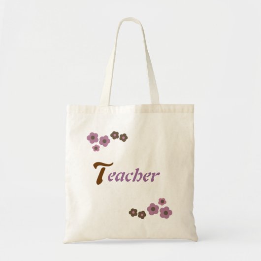 Tote Bag Design de professeur floral (Devant)