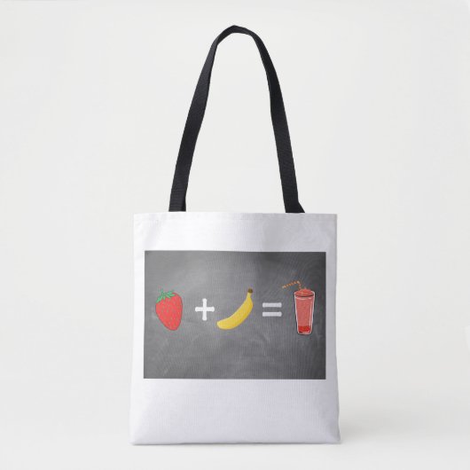 Tote Bag Design de style de vie sain (Devant)