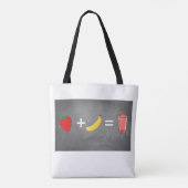 Tote Bag Design de style de vie sain (Dos)