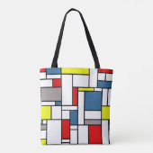 Tote Bag Design de style mondrien (Dos)