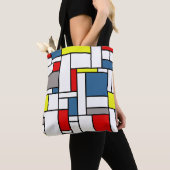 Tote Bag Design de style mondrien (De près)