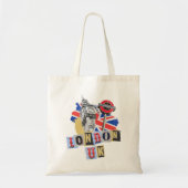 Tote Bag Design de style rétro à Londres (Devant)