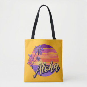Tote Bag Design de texte de style rétro "Aloha"