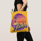 Tote Bag Design de texte de style rétro "Aloha" (De près)