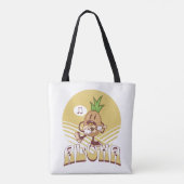 Tote Bag Design de texte de style rétro "Aloha" (Dos)