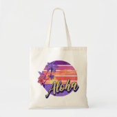 Tote Bag Design de texte de style rétro "Aloha" (Devant)