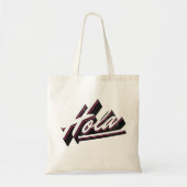 Tote Bag Design de texte Hola (Devant)