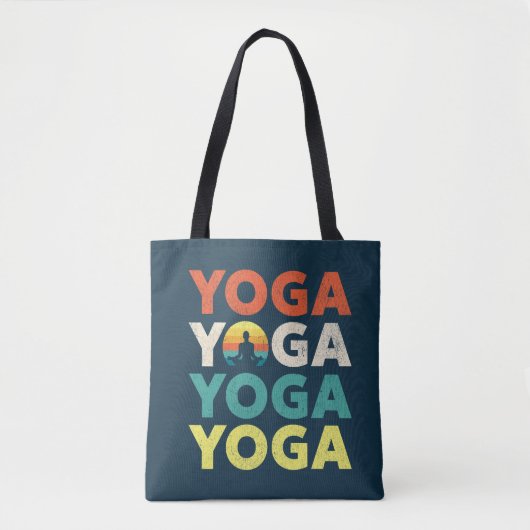 Tote Bag Design de texte Yoga (Devant)