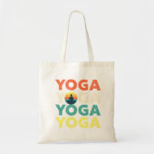 Tote Bag Design de texte Yoga (Devant)