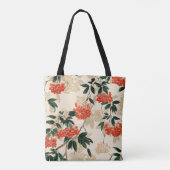 Tote Bag Design décoratif de baies rouges et blanches (Dos)