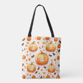 Tote Bag Design d'illustration citrouille d'Halloween (Dos)