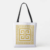 Tote Bag Design doré Motif grec (Dos)
