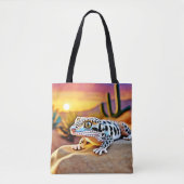 Tote Bag Design du désert de Leopard Gecko (Devant)
