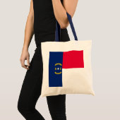 Tote Bag Design du drapeau de l'État de Caroline du Nord (Devant (produit))
