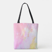 Tote Bag Design élégant de monogramme rose (Dos)
